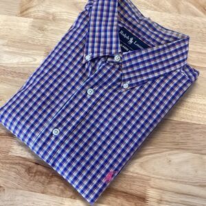 EUC Ralph Lauren‎ Classic Fit Long Sleeved Plaid Button Down XL
